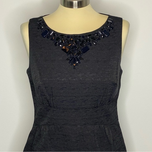 MICHAEL Michael Kors Black Embellished Neckline Dress - Picture 4 of 11